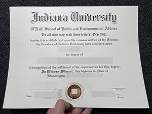 印第安纳大学毕业证-1