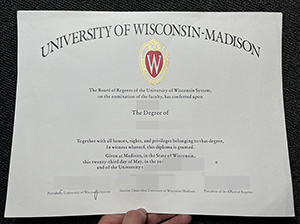 威斯康辛大学麦迪逊分校文凭-1