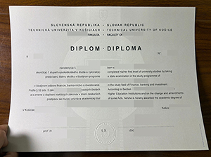 科希策技术大学毕业证-1