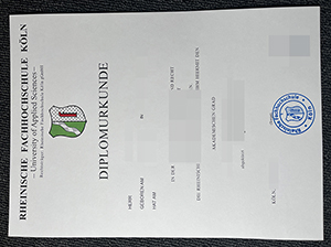 科隆莱茵高等专业学院文凭-1