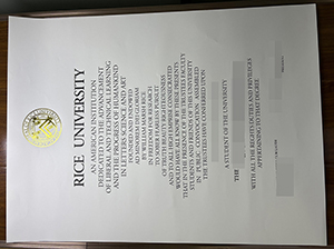 莱斯大学文凭-1