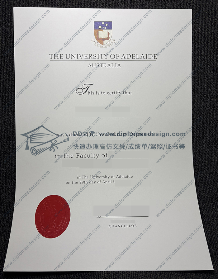 阿德莱德大学毕业证
